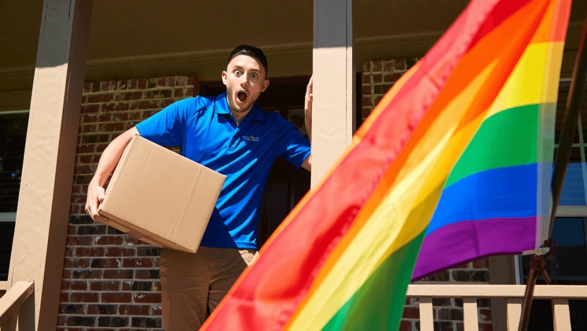 
    “He’s one of us now”: Delivery driver’s over-the-top reaction to brushing against a Pride flag gets trolled  
