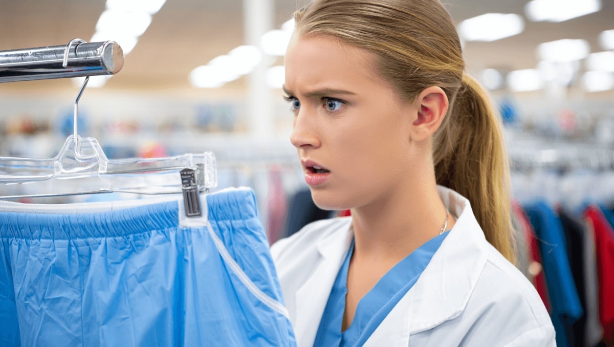 
    “Unreal”: Woman “concerned” after finding disposable scrubs on a Goodwill rack  