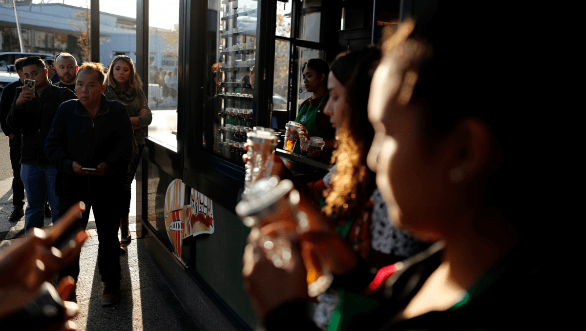 “They bought them all”: Starbucks customers who waited in line accuse workers of hoarding teddy bear cups