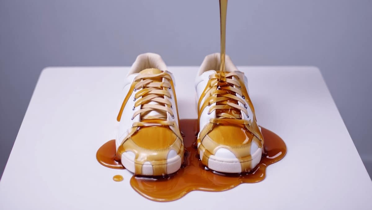 
    Yes, Denny’s made sneakers with actual maple syrup inside them  