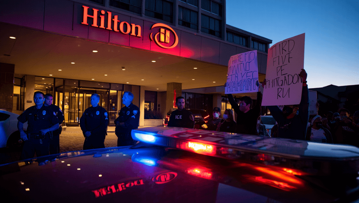 DHS attacks Hilton over alleged refusal to house ICE agents: Third Amendment memes explode ...