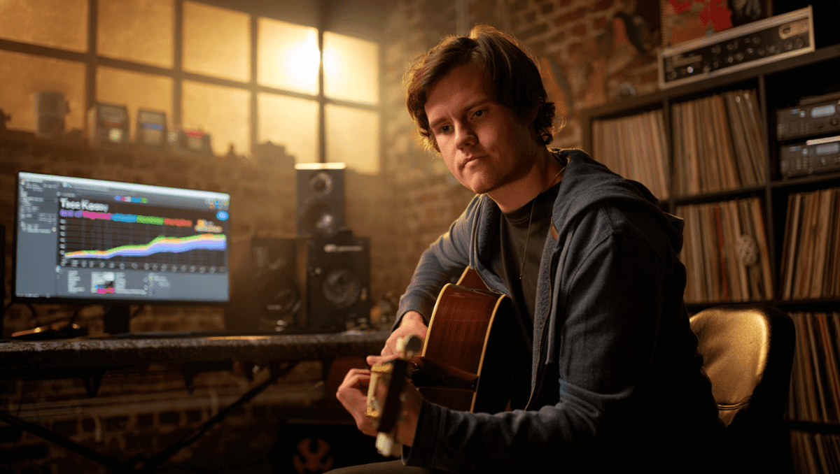 3 Panel: Dark room, text overlay reads, "whatever that is, it